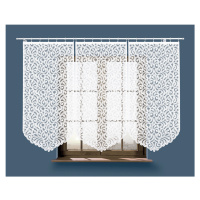 Panelová dekorační záclona na žabky ANIKA, bílá, šířka 75 cm výška od 120 cm do 160 cm (cena za 