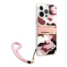 Guess GUHCP13LKCABPI hard silikonové pouzdro iPhone 13 / 13 Pro 6.1" pink Camo Strap Collection