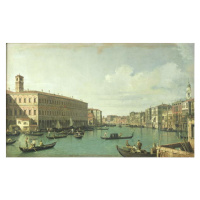 Obrazová reprodukce The Grand Canal from the Rialto Bridge, (1697-1768) Canaletto, 40 × 24.3 cm