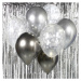 Balónky latexové Beauty Charm buket stříbrno-šedý 30 cm 7 ks