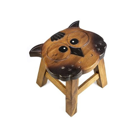 Dřevěná dětská stolička - SOVA SÝČEK AK Trading