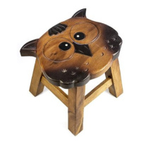 Dřevěná dětská stolička - SOVA SÝČEK