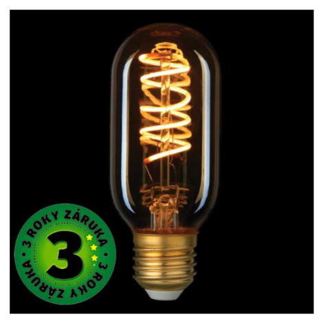 Prémiová designová retro LED žárovka E27 4,5W 400lm EXTRA TEPLÁ T45 filament, 3 roky