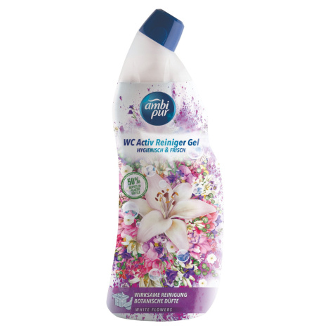 AMBIPUR WC Active gel bílé květy 750 ml