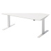 BISLEY Psací stůl VARIA, výška 650 - 1250 mm, š x h 1600 x 800 mm