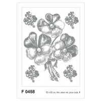F 0458 AG Design Samolepicí dekorace - samolepka na zeď - Bunch silver, velikost 65 cm x 85 cm