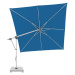 Doppler EXPERT 3 x 3 m – zahradní výkyvný slunečník s boční tyčí modrá (kód barvy T821)