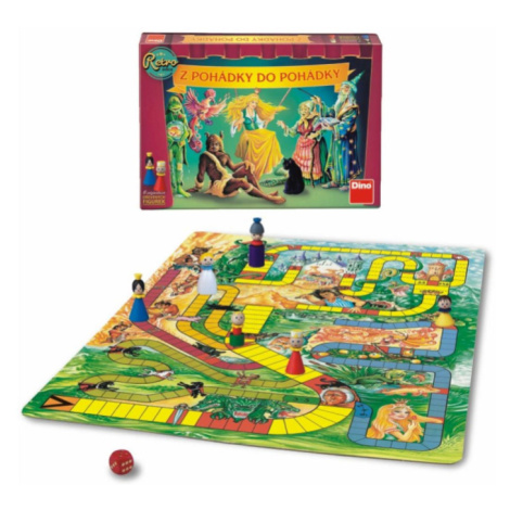 Z pohádky do pohádky retro edice společenská hra v krabici 33x23x3,5cm Dino