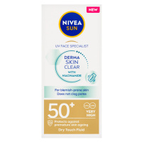 Nivea Sun Derma Skin Clear Lehký pleťový krém na opalování OF 50+ 40ml