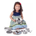 WOODY Dětský funkční set na pečení 16ks s bábovkou nerezové nádobí kov