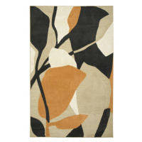 Šňůrkový koberec Reni 24504/732 krémový/černý/oranžový