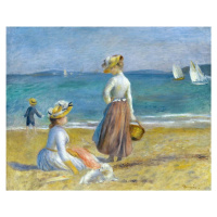 Reprodukce obrazu Auguste Renoir - Figures on the Beach, 50 x 40 cm