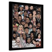 Obraz na zeď - Hip Hop Icons, 34.3x44.5 cm