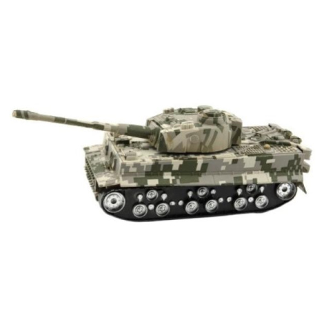 Tank RC TIGER I plast 25cm na baterie se zvukem se světlem Teddies