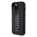 Karl Lagerfeld hard silikonové pouzdro iPhone 15 6.1" black 3D Rubber Glitter Logo