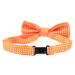 Vsepropejska Elegant oranžový motýlek pro psa s puntíky | 25 - 42 cm