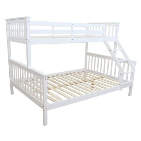 Patrová rozložitelná postel, bílá, bagira