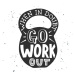 Ilustrace When in doubt go workout in, Mariia Akimova, 40 × 40 cm