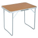 Ak furniture Kempingový stolek ARES 70x50 cm hnědý