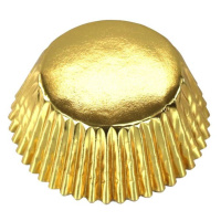 Foliový košíčky na cupcake zlatý 30ks - PME