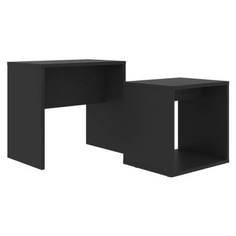 vidaXL Set konferenčních stolků černý 48 x 30 x 45 cm kompozitní dřevo