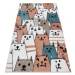 Dywany Łuszczów Dětský kusový koberec Fun Gatti Cats pink - 160x220 cm