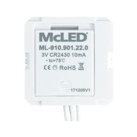 McLED RF ovladač do instalační krabičky, 1 zóna