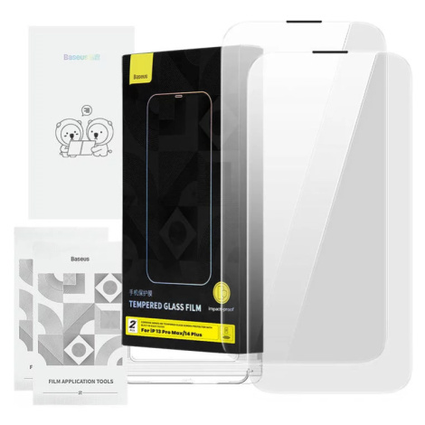 Ochranné sklo Tempered Glass Baseus Corning for iPhone 13 Pro Max/14 Plus with built-in dust fil