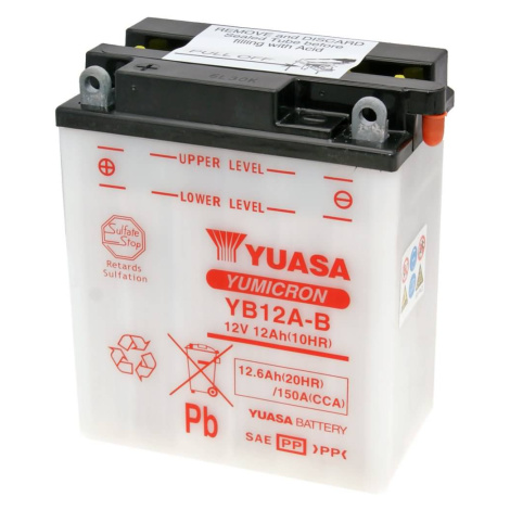 Baterie Yuasa YuMicron YB12A-B bez kyseliny YS36186