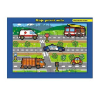 Teddies Puzzle deskové Moje první auta s říkankami 26x17cm 24 dílků