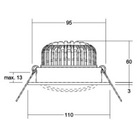 BRUMBERG BRUMBERG Kerby-R LED bodovka, 4 000K, bílá