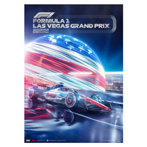Umělecký tisk Formula 1 - Las Vegas Grand Prix - City of Lights - 2024, 50 × 70 cm Automobilist