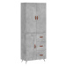 vidaXL Skříň highboard betonově šedá 69,5x34x180 cm kompozitní dřevo