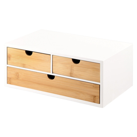 Kesper 58956 Organizér se 3 přihrádkami bambus, 33 x 21 x 14 cm