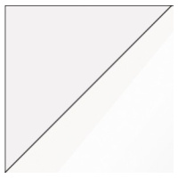 ArtCross Noční stolek VIKI | 14 Barva: Bílá / bílý lesk