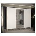 Šatní skříň Abi Calipso T1 Barva korpusu: Bílá, Rozměry: 250 cm, Dveře: Bílá + zrcadlo