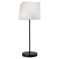 Bílá stolní lampa s textilním stínidlem, výška 52,5 cm Carla – LAMKUR