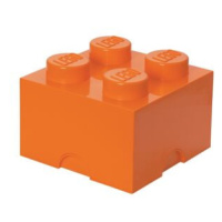 LEGO úložný box 4 - oranžová