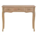 280047 vidaXL Dressing Console Table with 3 Drawers Brown