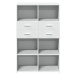 vidaXL Skříň highboard bílá 80 x 42,5 x 124 cm kompozitní dřevo