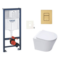 Závěsný wc set do lehkých stěn / předstěnová montáž Swiss Aqua Technologies Infinitio SIKOGRSIN1