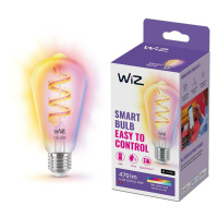 WiZ LED žárovka E27 ST64 6,3W 470lm 2200-6500K RGB IP20, stmívatelná
