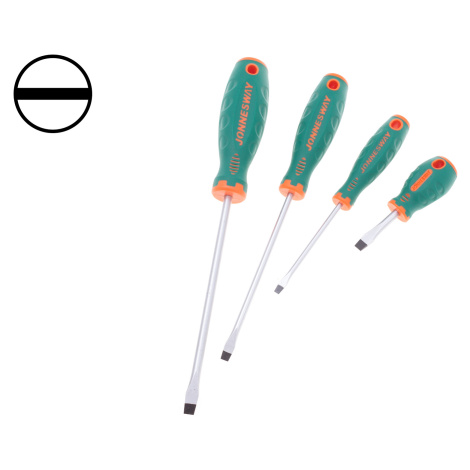 Ploché šroubováky, různé rozměry a délky - JONNESWAY, Varianta: rozměr 6.5 mm. délka dříku 150 m