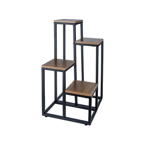 Ruhhy 25997 Stojan na květiny 71 × 34,5 × 34,5 cm, hnědý