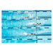 Umělecká fotografie Competitive swimmers racing in outdoor pool, Thomas Barwick, (40 x 26.7 cm)