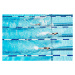 Fotografie Competitive swimmers racing in outdoor pool, Thomas Barwick, 40 × 26.7 cm