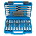 Zástrčné hlavice TORX 1/2", standardní, prodloužené a extra dlouhé, T20-T70, 32 ks - SATRA