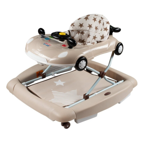 NEW BABY - Dětské chodítko s houpačkou a silikonovými kolečky Little Racing Car