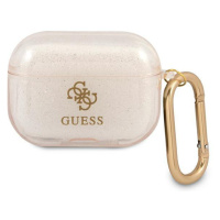 Guess GUAPUCG4GD pouzdro na Airpods PRO gold Glitter Collection