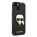 Karl Lagerfeld KLHCP14MSAPKHK hard silikonové pouzdro iPhone 14 PLUS 6.7" black Saffiano Karl`s 